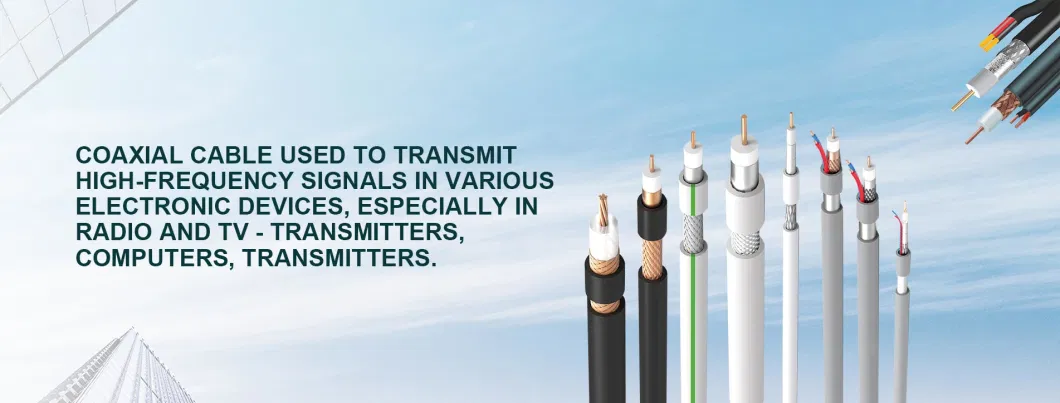 Good Performance 75ohm Satellites and Coaxial Cables RG6 Digital Coaxial Cable for CCTV/CATV