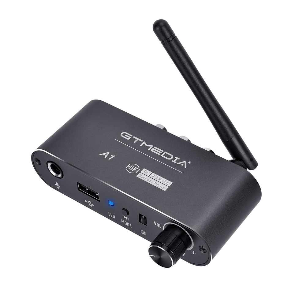 Bluetooth Audio Receiver Converter A1 Wireless Dac Converter Bluetooth 5.2 Receiver Audio Coaxial to R/L 3.5mm Aux Adapter