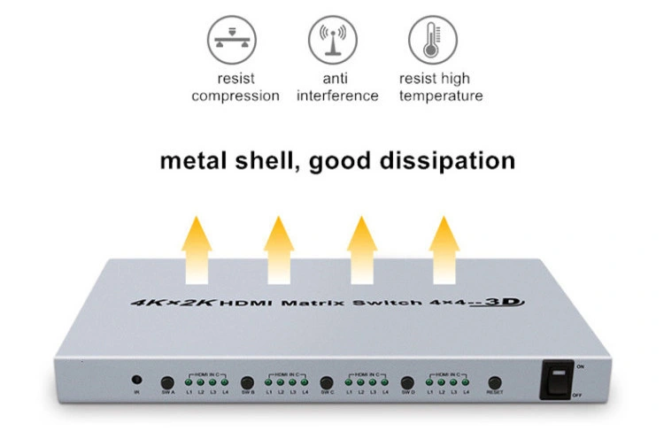 12V 4K*2K@30Hz Video HDMI Matrix Switch 8*8