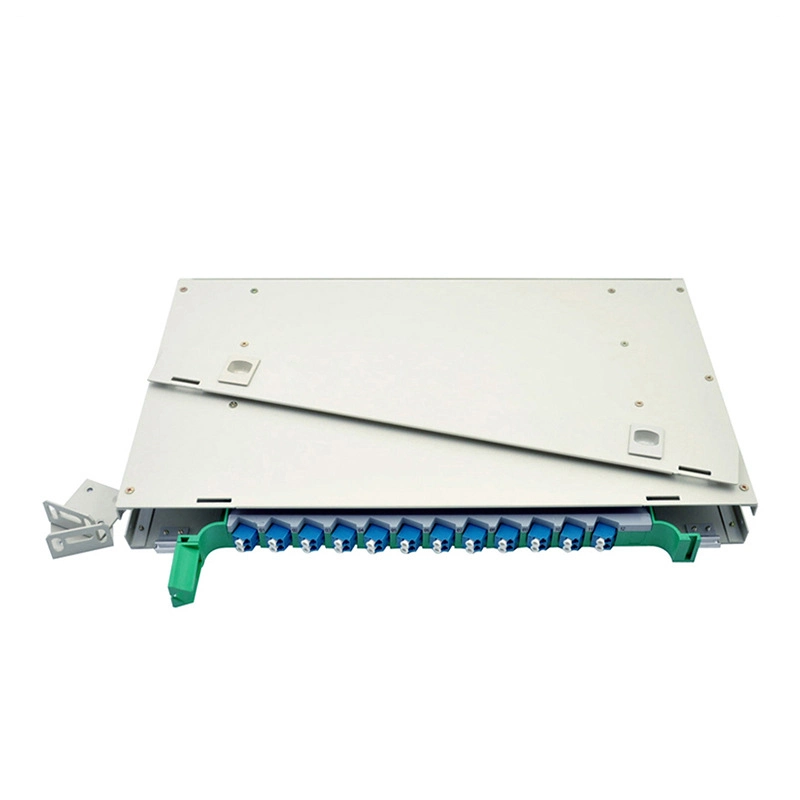 1U 19-inch 48 Core Optical Fiber Distribution Frame with Full Coupler and Optical Fiber Cable