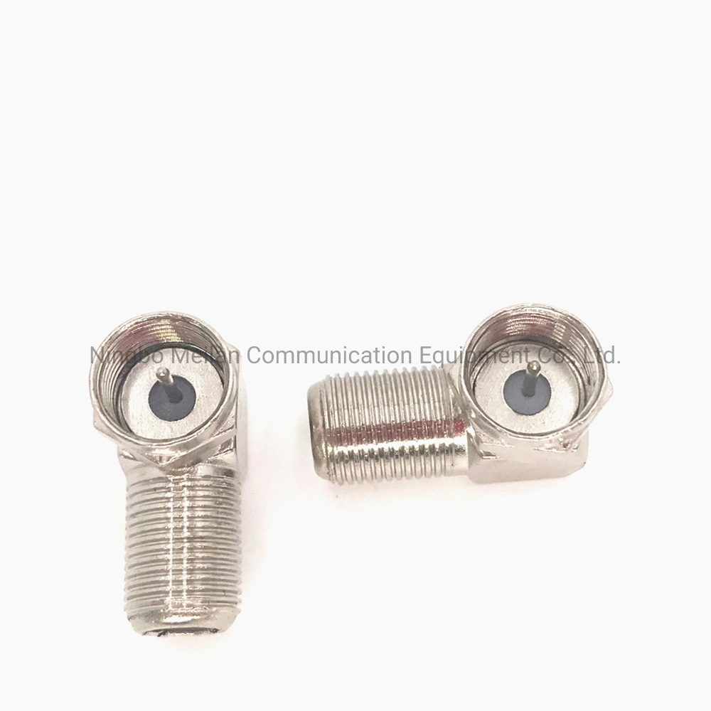 90 Degree Right Angle F RG6 Rg59 Coaxial Connector Adapter