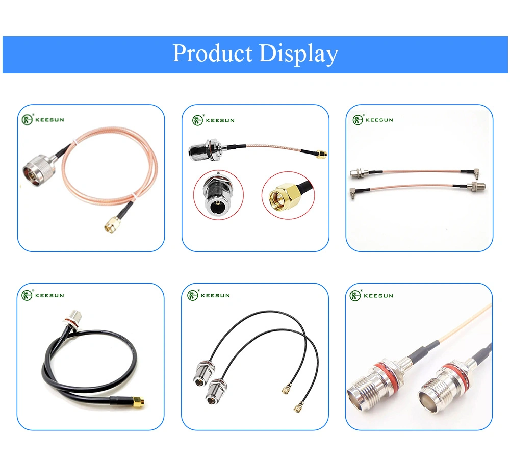 Multiple Choices Custom Rg/ LMR/ Sf Series Cable with SMA/ SMB/ SMC/ BNC/ TNC /F /N/ MCX/ MMCX/ Ufl Connector RF Coaxial Cable