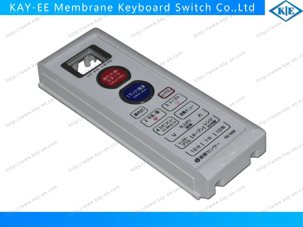 Polydome Type Membrane Switch with Plastic Bezel for Microwave Oven