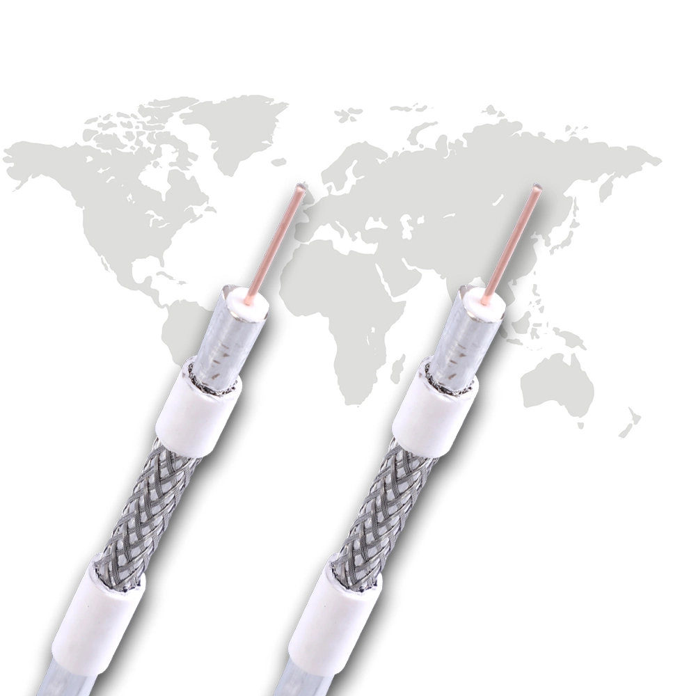 High-Speed RG6 Coaxial Cable for Internet and Cable TV