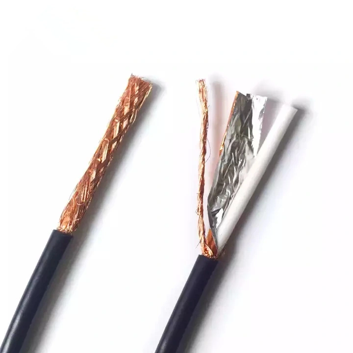 Factory Custom 75 Ohm Digital Coaxial Cable Rg58 RG6 Rg59 Rg11 RF Rg58/U Types Coax Cable for Antenna