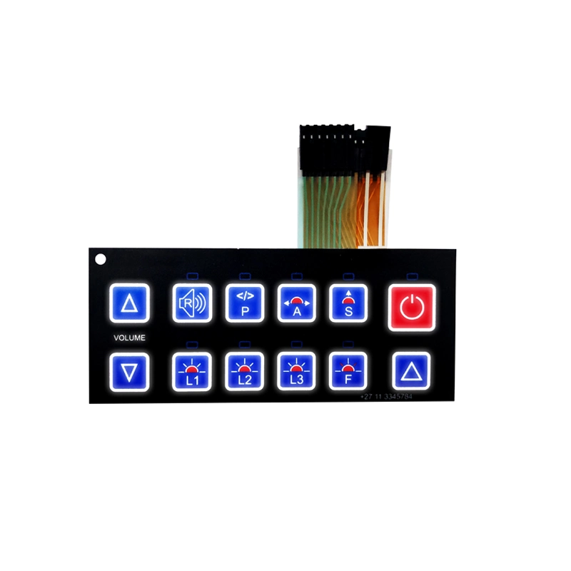 Waterproof Keypad 3X4 Matrix Key Membrane Switches China Manufacturer