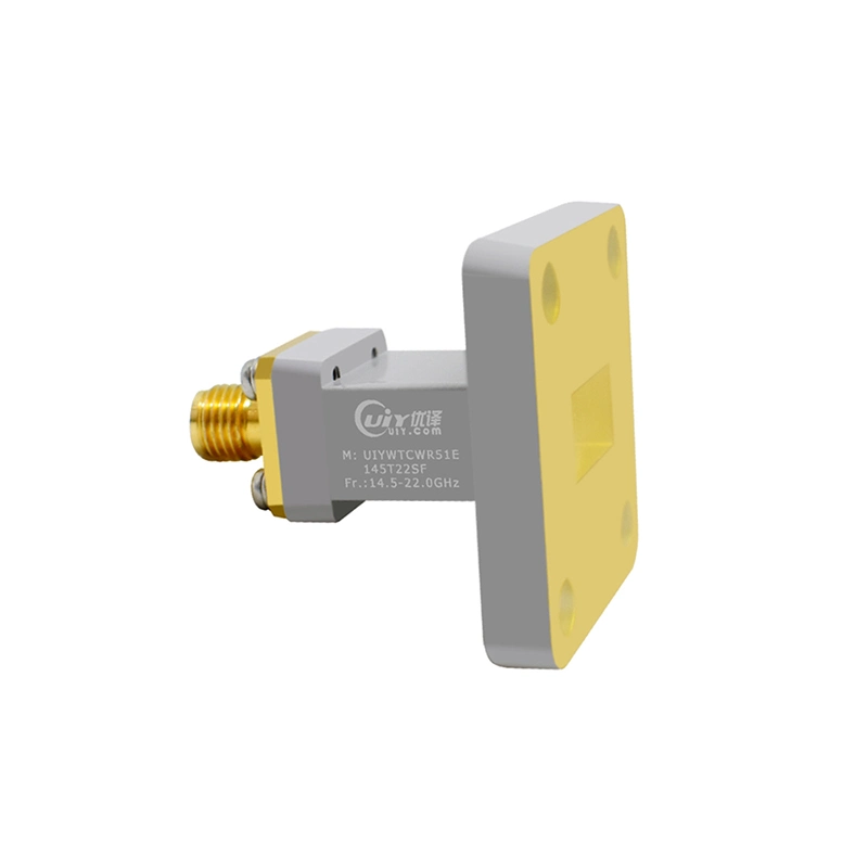 Ku Band 14.5~22GHz WR51 RF Waveguide to Coaxial Adapter 180 degrees