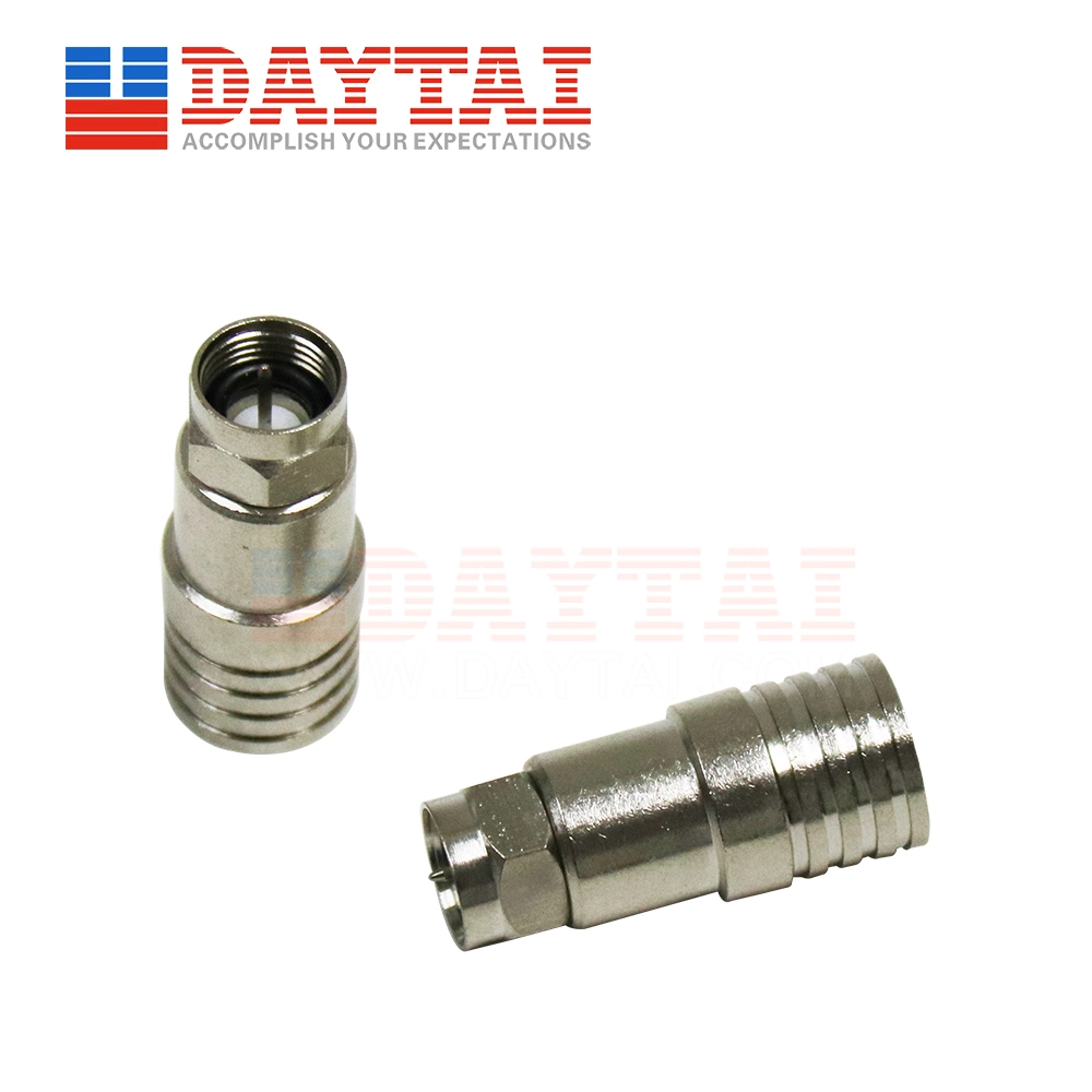 Rg11/F11 CATV F Connector Crimp Connector with O-Ring for Rg11 Coaxial Cable