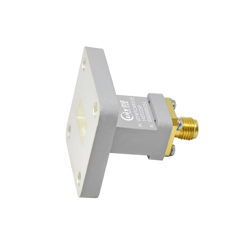 Ku Band 14.5~22GHz WR51 RF Waveguide to Coaxial Adapter 180 degrees