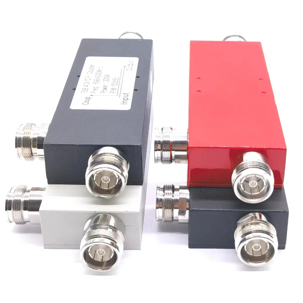 8dB 10dB 12dB Air Directional Coupler 698-4200MHz 4.3-10-F