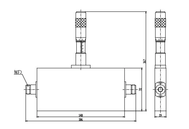 Customized 0.5GHz~4GHz 2 Watts Continuous Variable Attenuators RF Components for Radar Systems