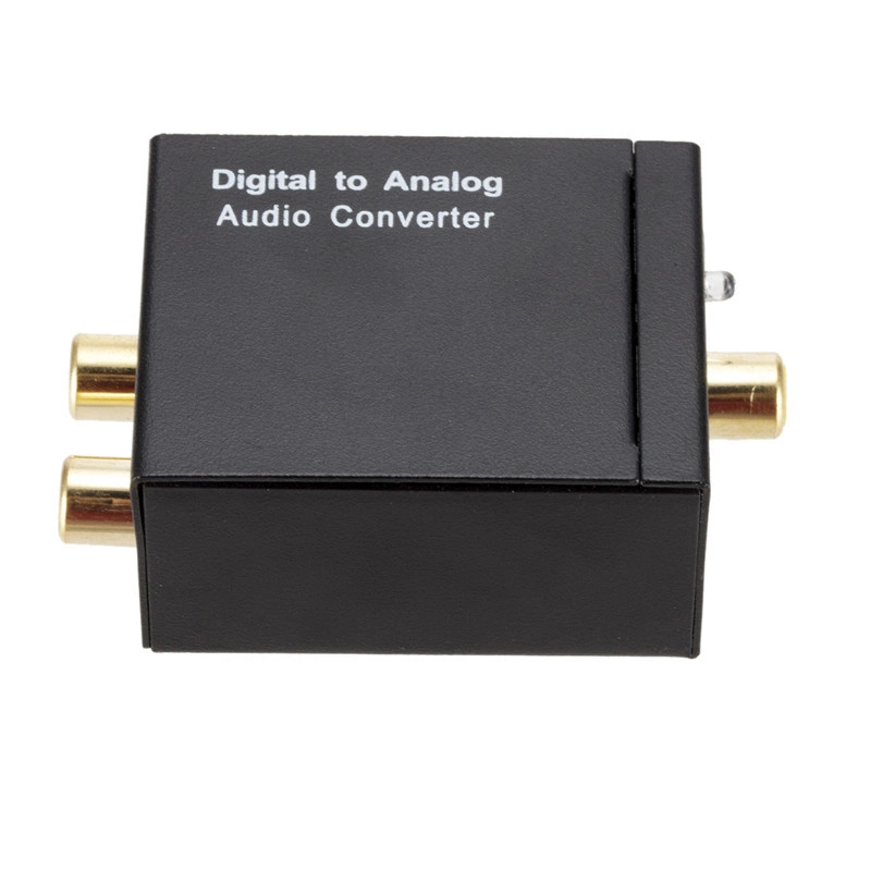 Digital Coaxial Toslink Optical to Analog L/R RCA Audio Converter Adapter 3.5mm