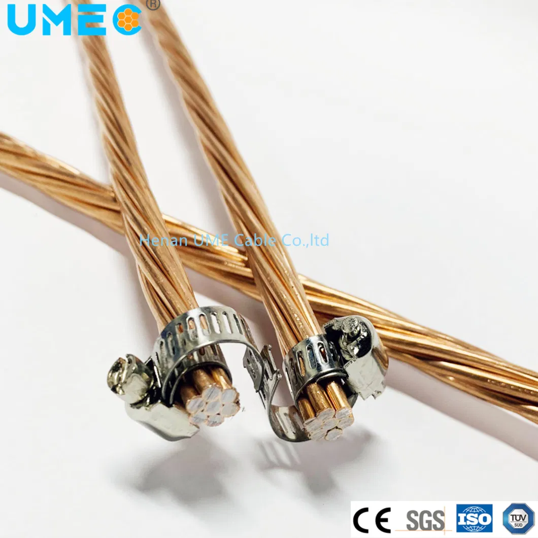 Electrical Bare Copper Clad Steel CCS Used for Coaxial Cable 15-40%Icas Annealed and Hard Drawn Electric Bare Wire