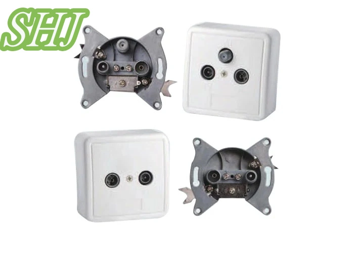 2 Port Interface TV+Sat 5-2450MHz Wall Socket Outlet