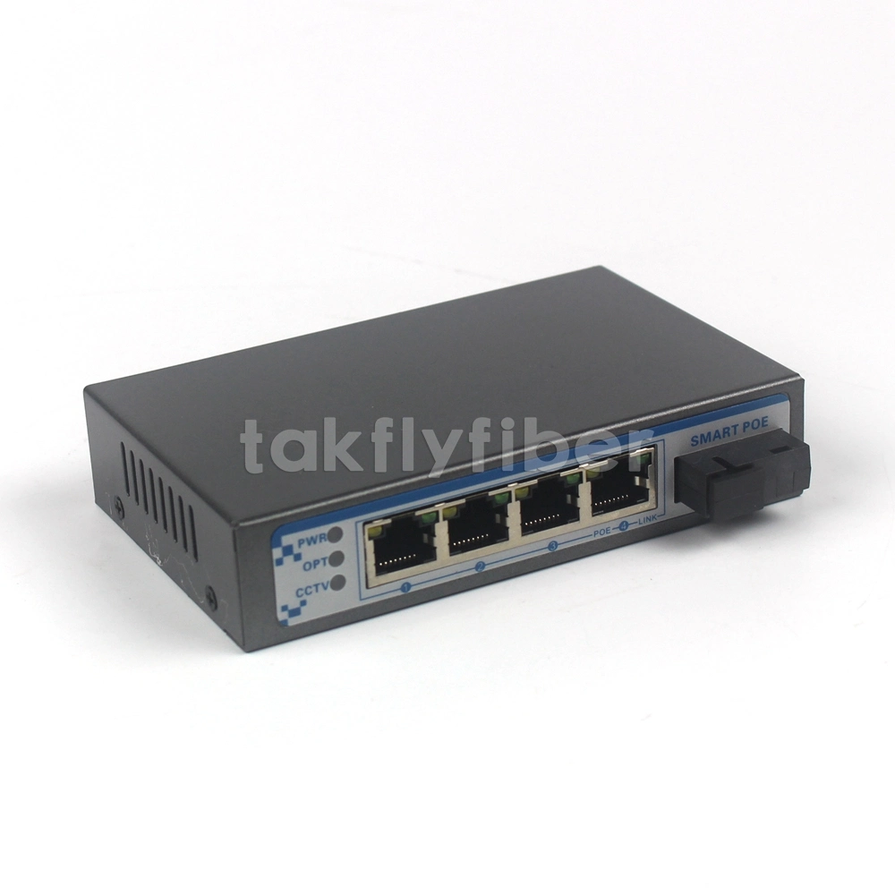 3 Port RJ45 to 4 Port SFP 1000m Switch