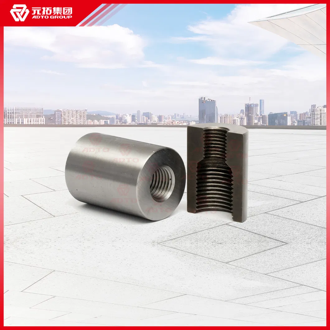 Upsetting Forged Transition Rebar Coupler Rebar Splice Construction Connector