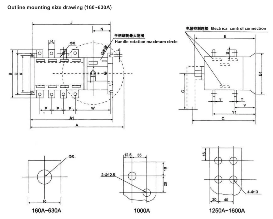 630A 800A Gwiec/OEM/Blank Zhejiang, China Types of Change Over Transfer Switch