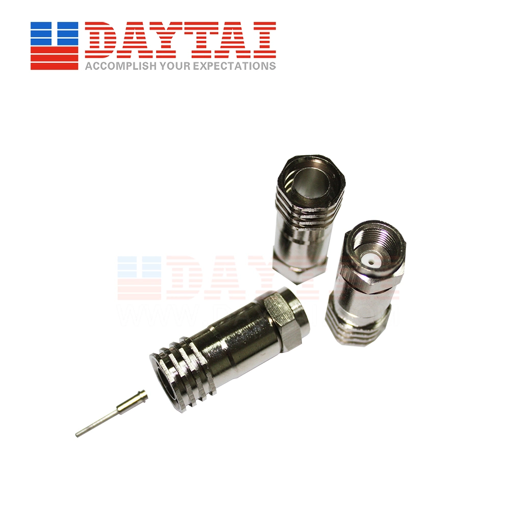 CATV Rg11 F Crimp Connector for Rg11 Coaxial Cable