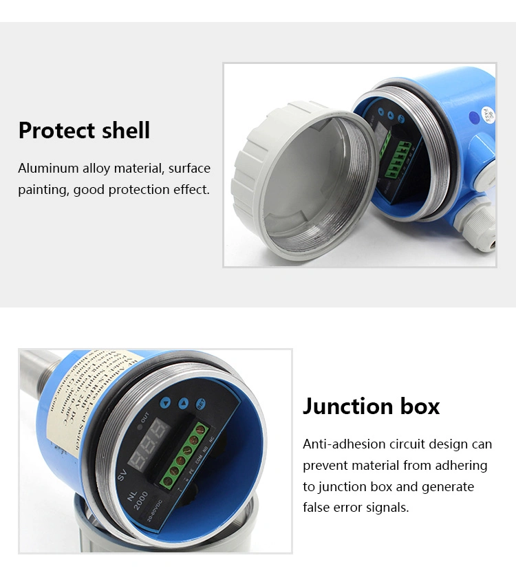 Stainless Steel Corrosion Resistant Intelligent RF Admittance Level Gauge Material Level Switch