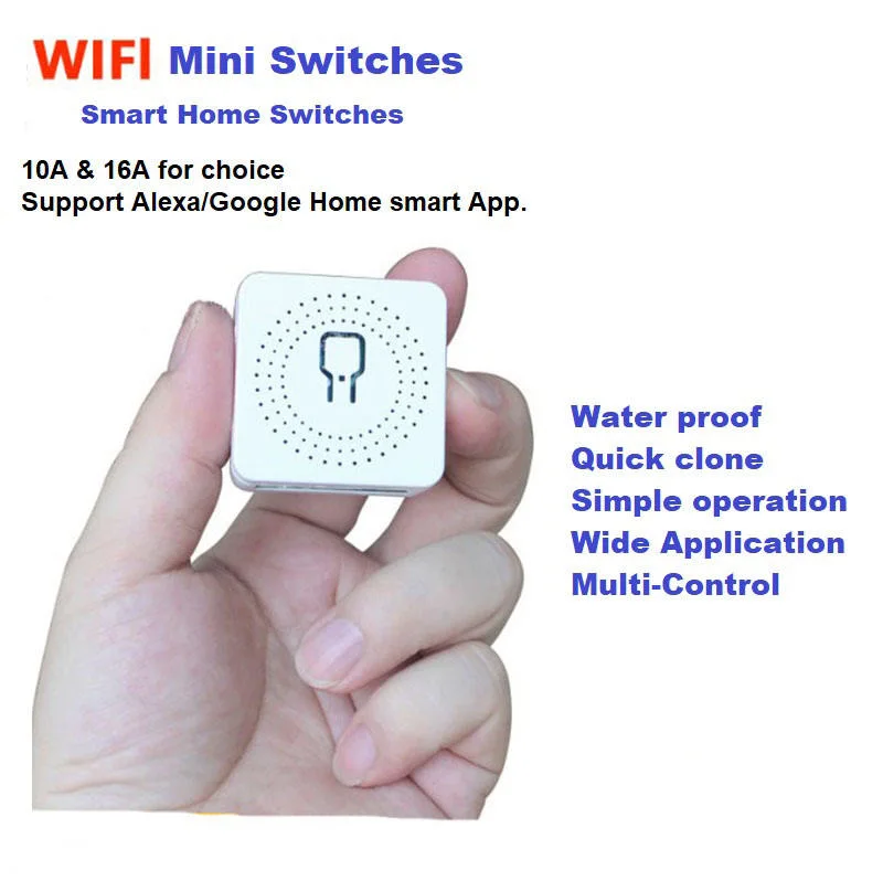 2.4GHz WiFi+RF Mini Smart Switches Cell Phone APP Control Switches AC85-260V Wireless Voice Control Switches Manufacturer