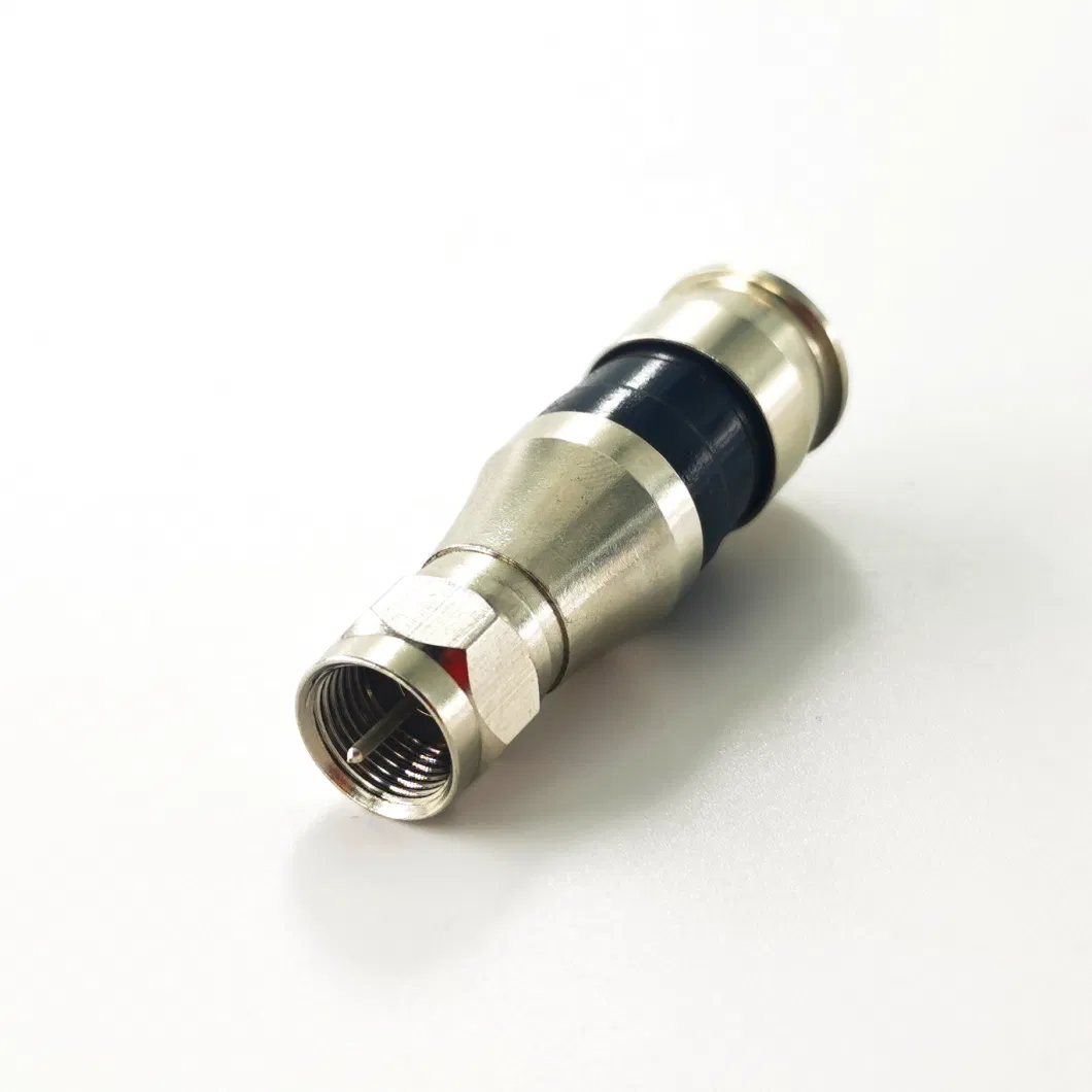 75ohm Rg11 Cable Antenna Wire Electrical Waterproof RF Coaxial F Type Plug Male Compression Type CCTV Camera Connector