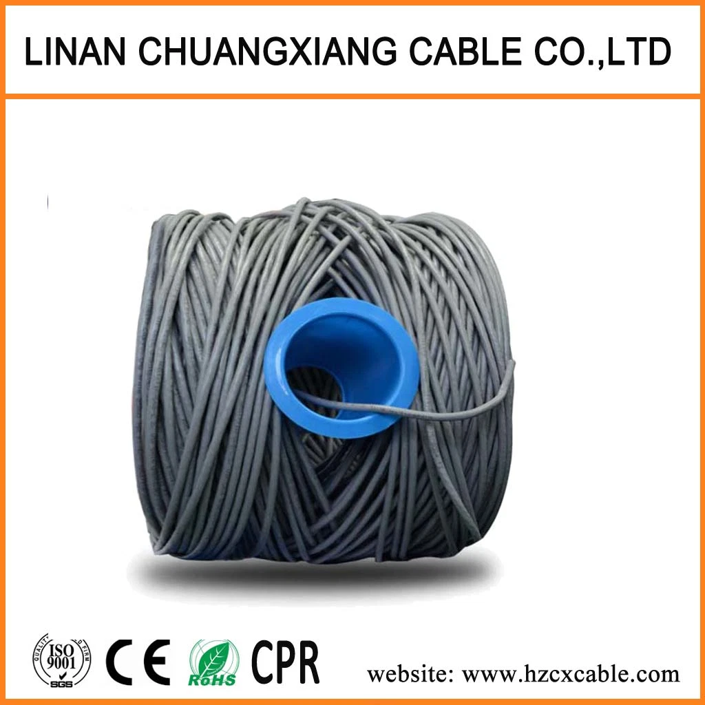CAT6 Network Cable FTP 4 Pairs Solid Conductor, PVC and LSZH Jacket Indoor LAN / Internet / Ethernet Cable