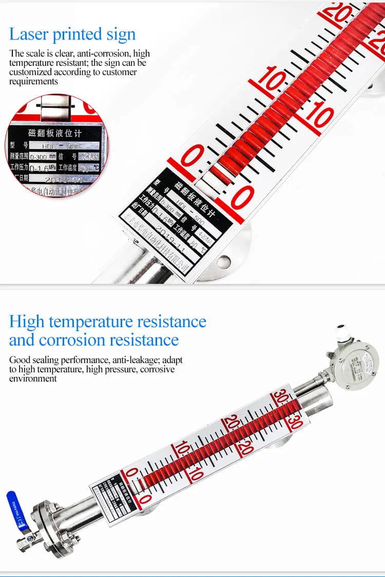 Mechanical Level Gauge Boiler Water Level Meter Float Type Level Switch