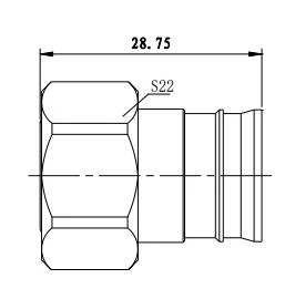 4310 Jack Female Flange Microwave Connector