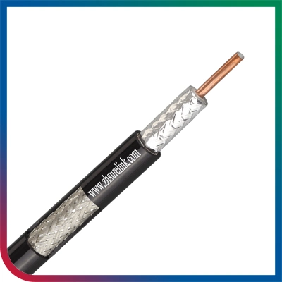 Solid Bare Copper White Rg 59 CCTV Coaxial Cable Rg59 Power Cable