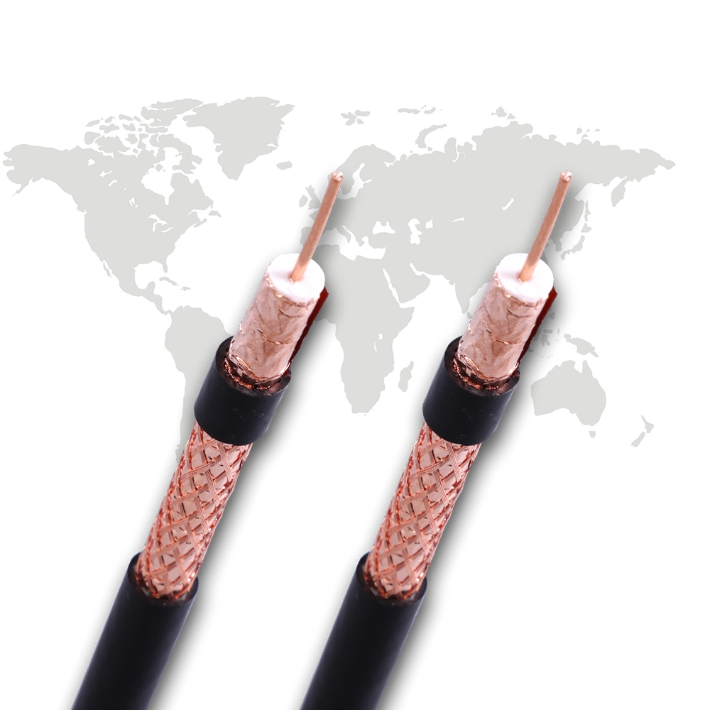 High-Speed RG6 Coaxial Cable for Internet and Cable TV