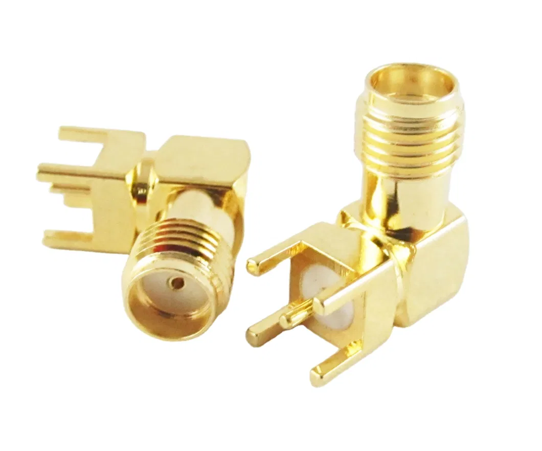 RF Coax Connector SMA Female Jack Solder PCB Board Mount Straight Adapter for Rotating Antenna Assembly