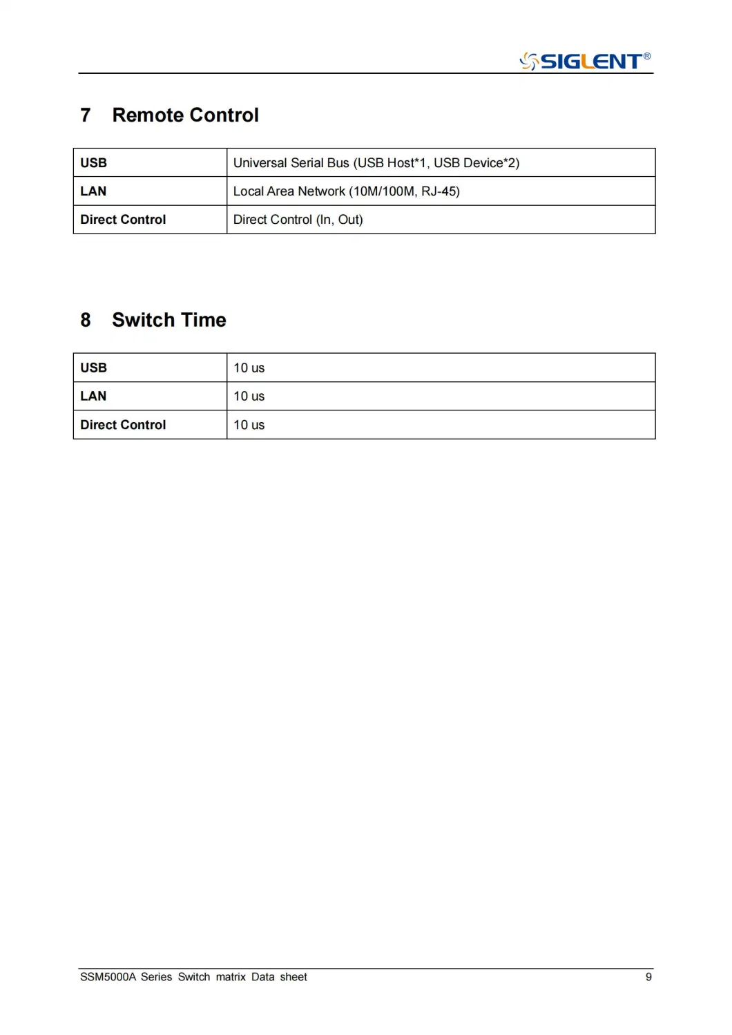 China Siglent Ssm5342A Analysis Multi Port Vector Networks Measure Switch Matrix