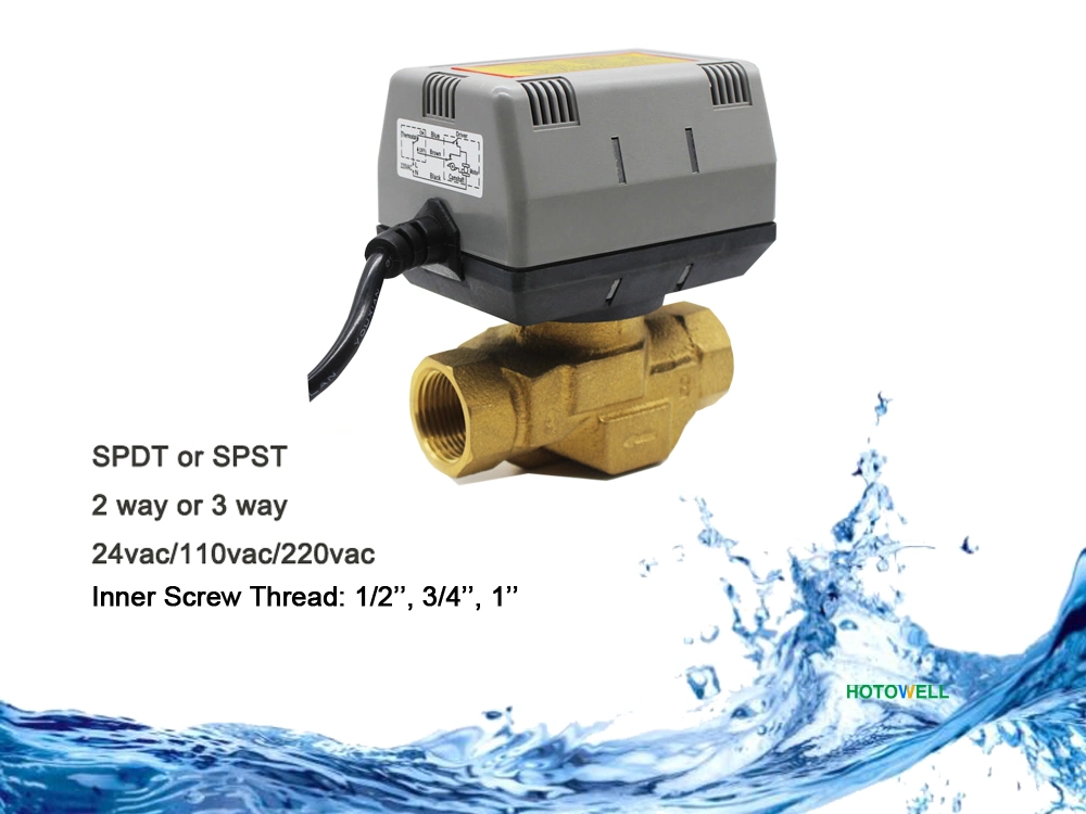 Solenoid Valve 2 Way or 3 Way Vc4043 Motorized Zone Valve for Fcu Control Spst/Spdt V61