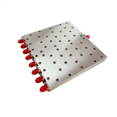 Vswr bajo 15W de potencia de 8 vías Microstrip Splitter/Divisor de frecuencia 1550-1600MHz N-hembra