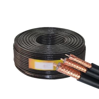 Cable coaxial RG59 OEM/ RG6/ Kx7/RG213/RG58//RG174 RG11 100m 305m de cable coaxial de la comunicación acabado semi OEM