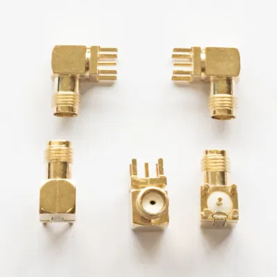 SMA coaxial RF de 90 grados Conector jack hembra para montaje en PCB