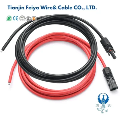 Nyy DC Cable Negro o Rojo 0.6/1kv AC Conductor de cobre estañado flexible de la Energía Solar Fotovoltaica de 4mm cable de alambre de aluminio de 6mm Cable Coaxial Eléctrico De Control