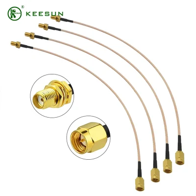 Cable coaxial flexible de conector macho SMA a conector macho SMA Rg141/314cable