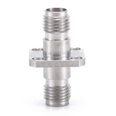  2.92mm hembra a 2.92mm hembra con 4 hoyos adaptador tipo brida
