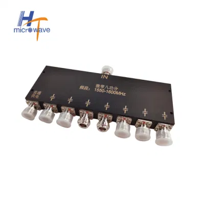Divisor de divisor de potencia de señal Microlip de 8 vías RF 1550-1600MHz Con conector SMA-hembra