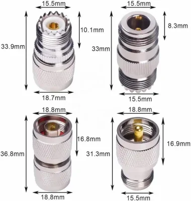 N adaptador coaxial RF de conector hembra macho tipo/SM a/BNC/UHF