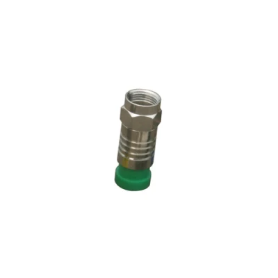 Conectores RF tipo F RG59/RG6 conectores de compresión de cable coaxial
