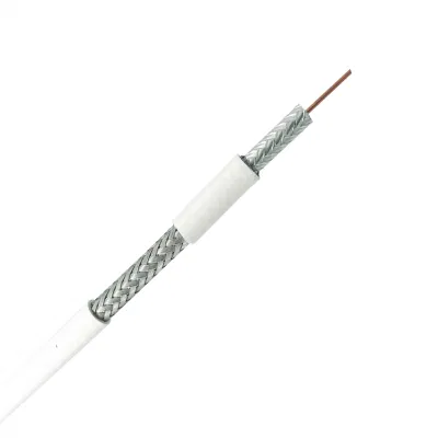 Resistencia UV y cable coaxial flexible RG6 Rg6a/U Rg6c/U con Alimentación CC