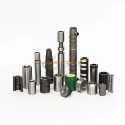 Montaje del conector de construcción de empalme de barra de refuerzo del acoplador de barra de refuerzo de transición forjado