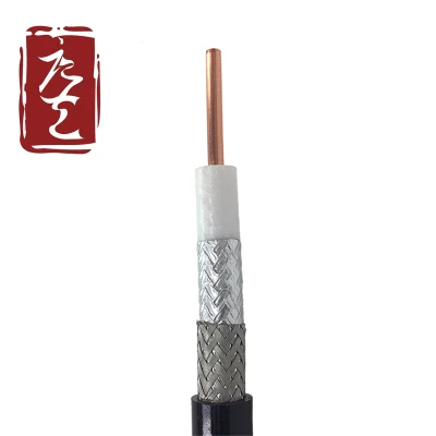  Cable coaxial de cobre CCA CCS CCTV TV Rg8 con PVC Chaqueta de PE