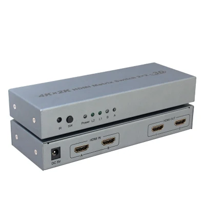 Matriz VGA 1080P 4X2 para equipos DVR Camaras de Seguridad y la matriz VGA 4X2 con IR