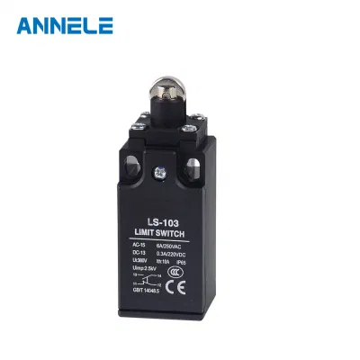 LS-103 Tipo de circuito doble impermeable de resorte doble de alta resistencia mecánica Interruptor de límite vertical