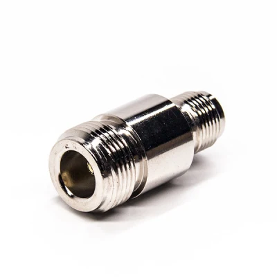 Adaptador coaxial hembra TNC a hembra N de 180 grados 50ohm Conector coaxial RF