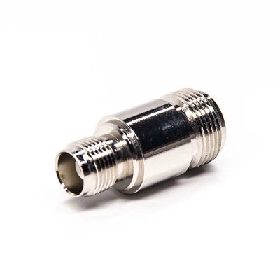 Adaptador coaxial hembra TNC a hembra N de 180 grados 50ohm Conector coaxial RF