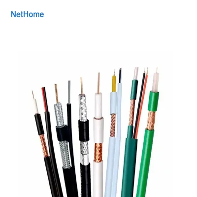 Shenzhen flexible Rg59 CCTV cable coaxial Cámara Rg59 2c con Cable de alimentación